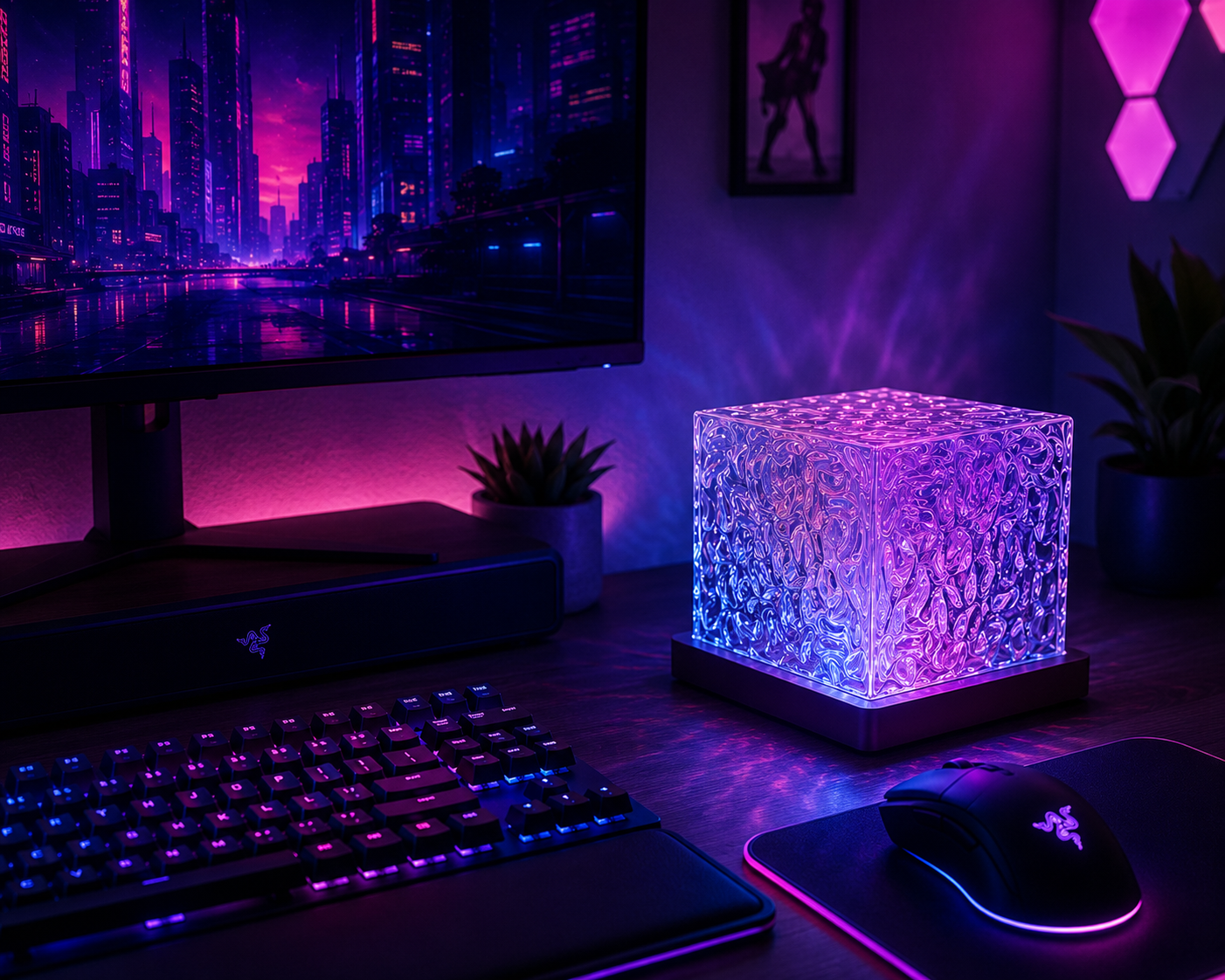 Lampara Aurora 3D RGB